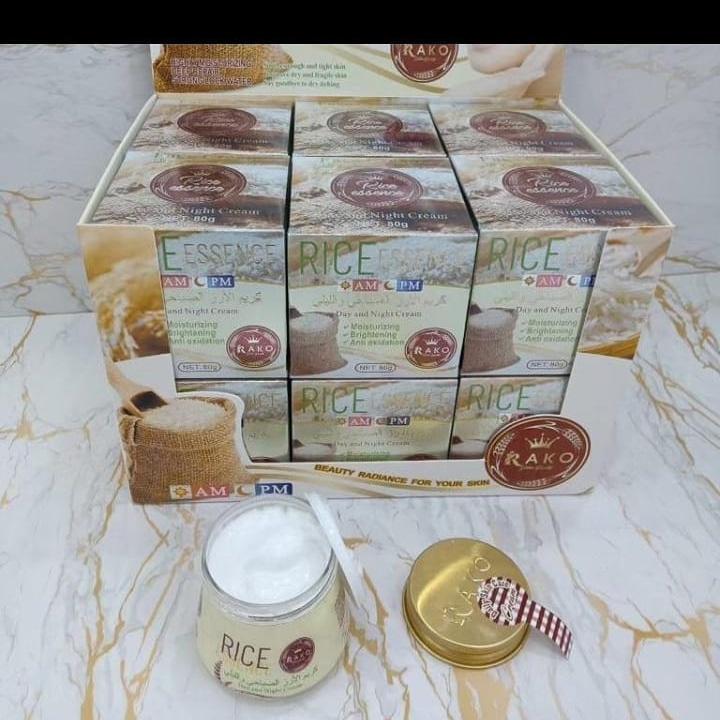 جنس جدید رسید  ⭐کرم آبرسان و ترمیم کننده پوست برنج راکو RAKO⭐  💎رفع چربی پوست 💎ترمیم کننده پوست 💎رفع خشکی پوست 💎رفع منافذ باز پوست